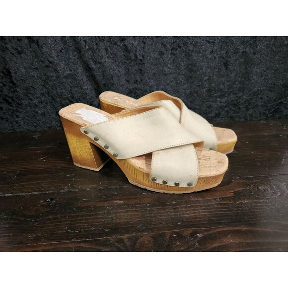Korks Lynda Tan Chunky Platform Sandal/Sz. 10M NWOB - Picture 3 of 8